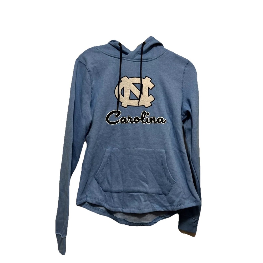 North Carolina Tar Heels NCAA Colosseum Pullover Hoodie Ladies Small Penny Blue